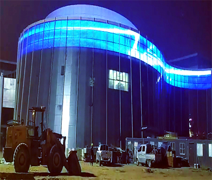 山西省朔州藝術(shù)文化中心樓體亮化