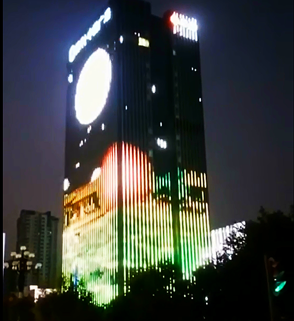 廣州市黃埔區(qū)中譽(yù)廣場樓宇亮化