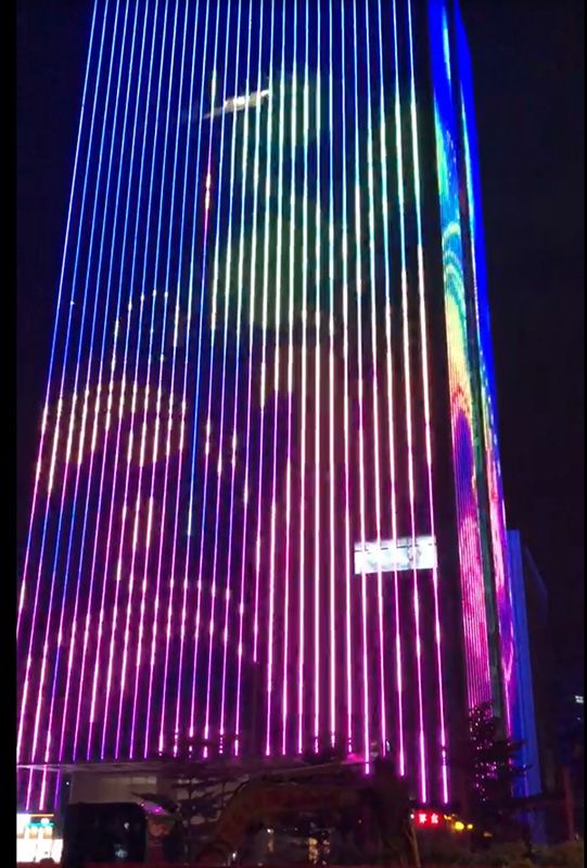 廣州市黃埔區(qū)中譽(yù)廣場樓宇亮化